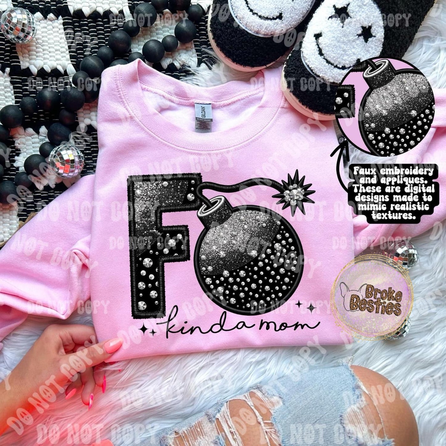 F Bomb Kinda Faux Embroidery (14 Versions)