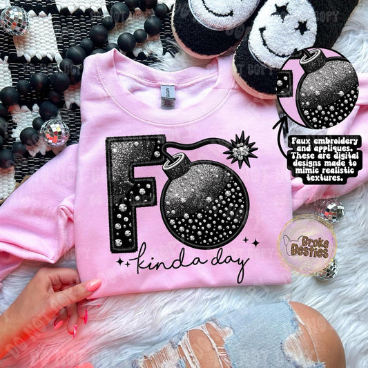 F Bomb Kinda Faux Embroidery (14 Versions)